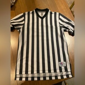 Cliff Keen Athletic Medium Referee Jersey - Black & White Striped